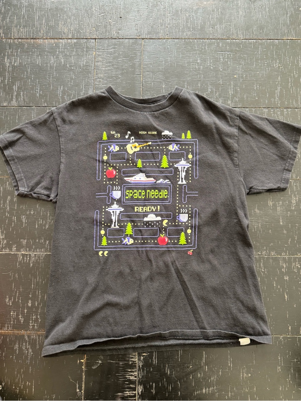 Black Kids Space Needle Graphic Tee
